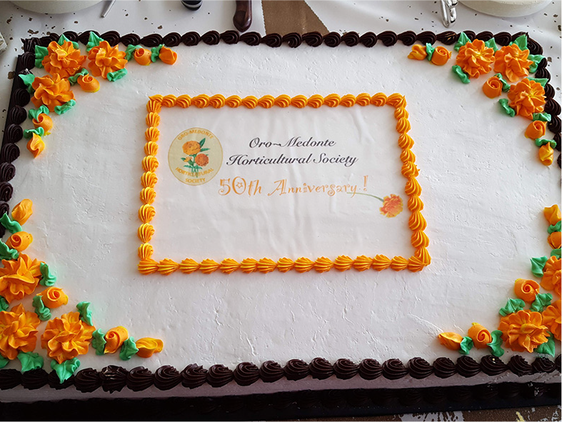 Oro-Medonte Horticultural Society 50th Anniversary cake